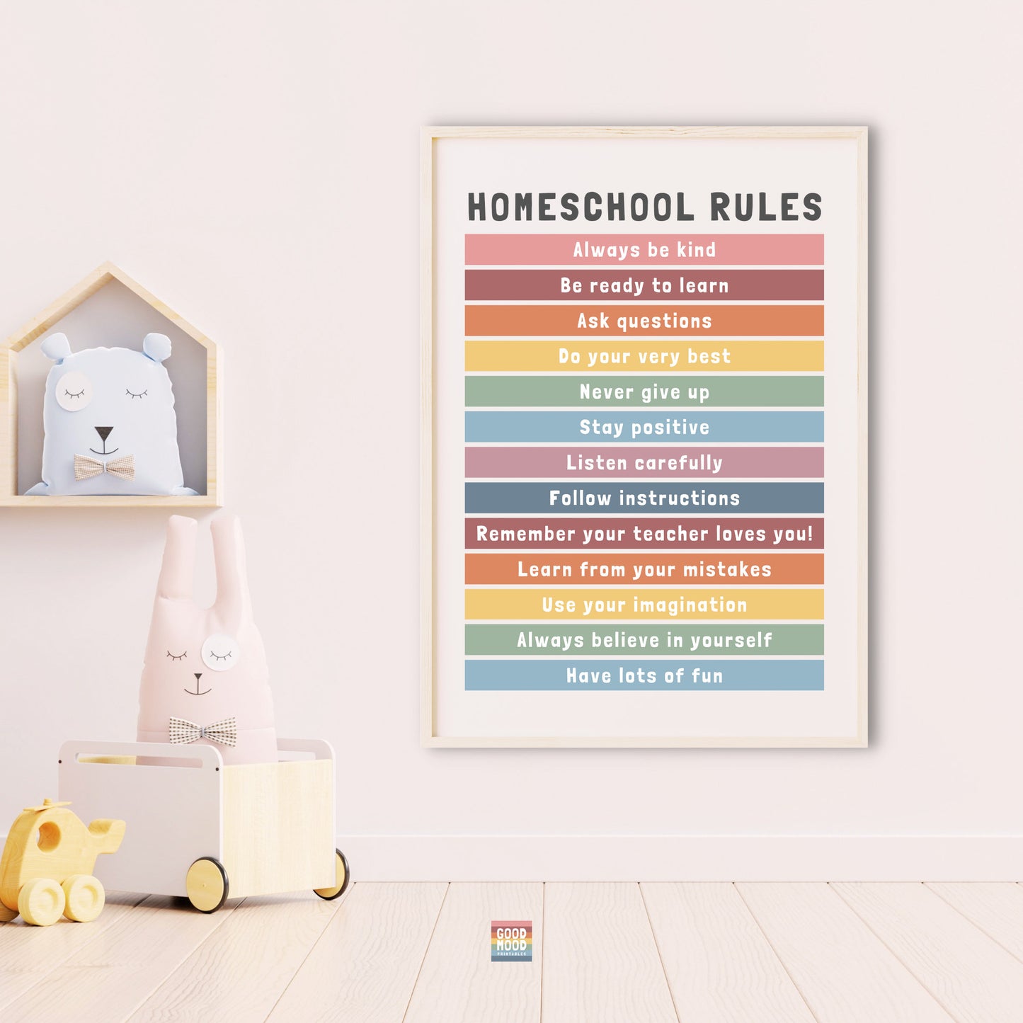 Homeschool rules poster, Homeschool printables, homeschool decor printables, Nursery educational art, School Poster, Home Sweet Homeschool