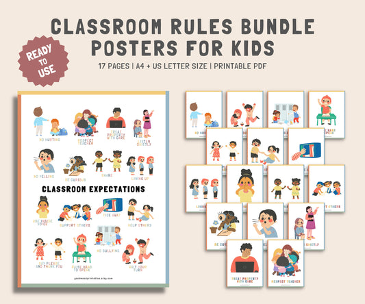 Classroom Expectations Poster, Classroom Rules Poster, Bulletin Board, Printable Classroom Rules, Behaviour Rules, Daycare Classroom Rules